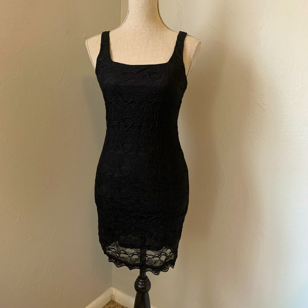NWOT Zinga Black lace dress size small